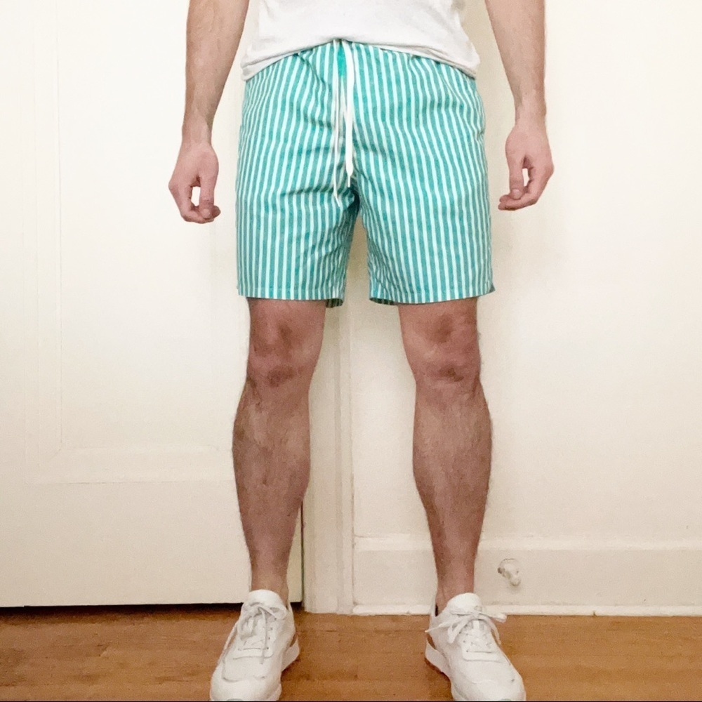 Goodfellow & Co 7” Stripe Swim Shorts Men’s Size Small